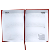 A5 Day a Page Red 2026 Diary