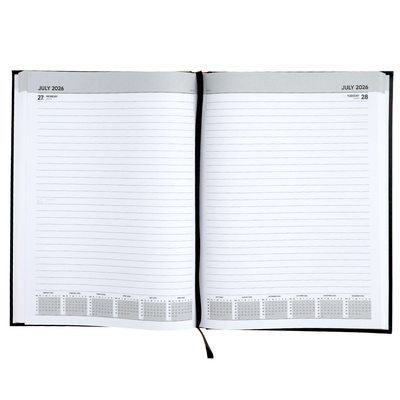A4 Day a Page Black 2026 Diary image number 2