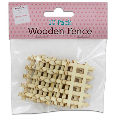 Wooden Fence: Pack of 10 image number 1