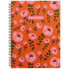 A4 Orange Vintage Floral Notebook image number 1