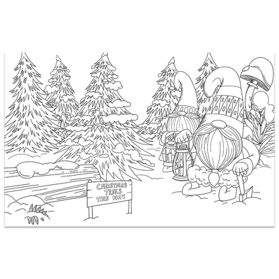 Gnomes at Christmas Colouring Book image number 2