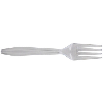 Clear Plastic Forks - 125 Pack image number 2