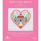 Mini Cross Stitch Kit: Heart image number 1