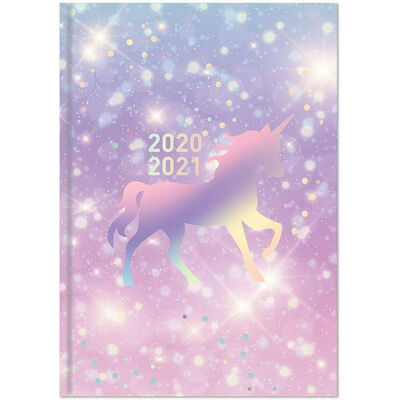 A5 Unicorn Week to View 2020-21 Academic Diary image number 1