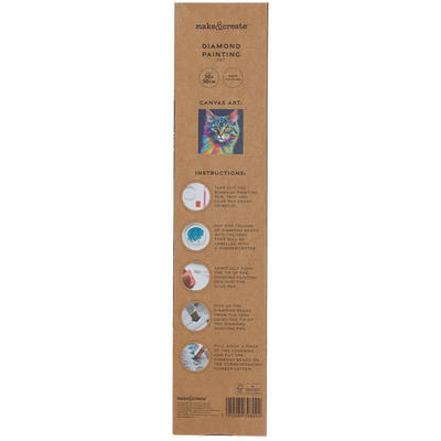 Diamond Painting: Neon Cat image number 2