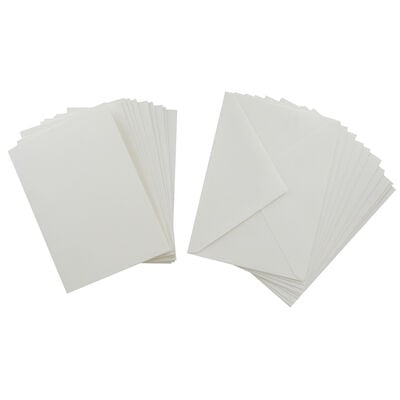 10 Ivory Cards and Envelopes - 5 x 7 Inches image number 2