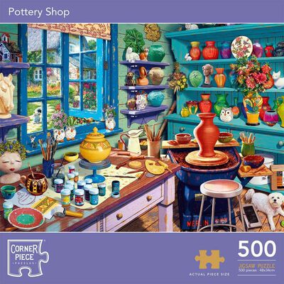 Pottery Shop 500 Piece Jigsaw Puzzle image number 1