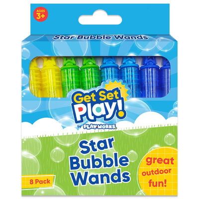 PlayWorks Mini Star Bubble Wands: Pack of 8 image number 1