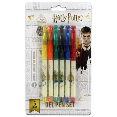 Harry Potter Hogwarts Gel Pens: Pack of 6 image number 1