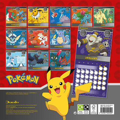 Official Pokemon 2022 Square Calendar image number 3
