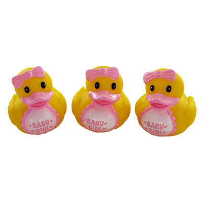 Baby Girl Rubber Duckies - Pack of 3 image number 2