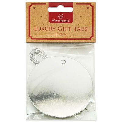 10 Luxury Circle Gift Tags: Assorted image number 3