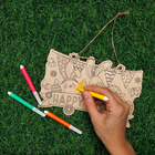 Colour Your Own Happy Easter Wooden Sign image number 2