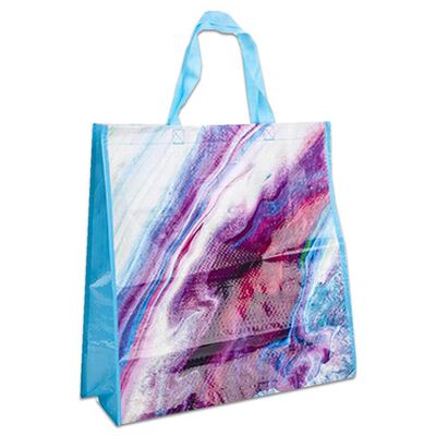 Abstract Marble Reusable Shopping Bag image number 1