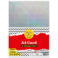 A4 Holographic Card: Pack of 8