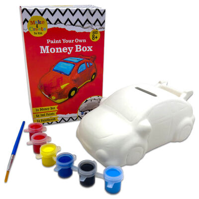 Paint Your Own Money Box: Race Car image number 1