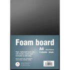 A4 Black Foamboard Sheets - Pack of 5 image number 1
