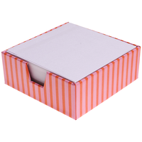 Memo Block Pink & Red Stripes