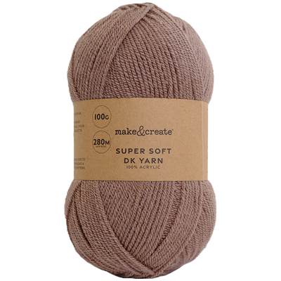 Super Soft DK Yarn: Taupe 100g image number 1