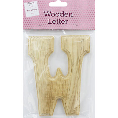 Wooden Letter W image number 1