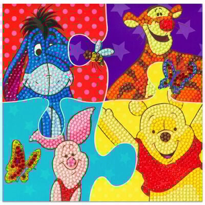 Winnie the Pooh Puzzle Crystal Art Card image number 2