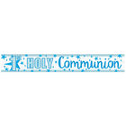 Blue 1st Holy Communion Foil Banner image number 2
