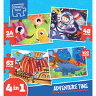 Adventure Time 4-in-1 Jigsaw Puzzle Set image number 1