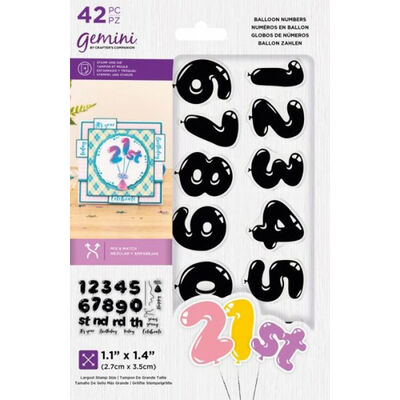 Crafter's Companion Gemini Stamp and Die - Balloon Numbers image number 1