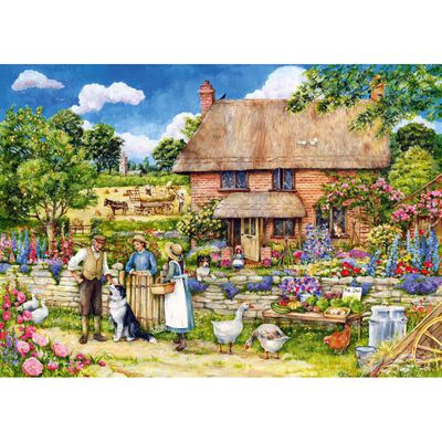 By Farm Yard Gate 1000 Piece Jigsaw Puzzle image number 2