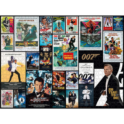 James Bond Movie Poster 1000 Piece Jigsaw Puzzle image number 2