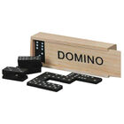 Double Six Dominoes in Wooden Box image number 1