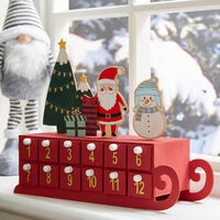 Christmas Wooden Sleigh Advent Calendar