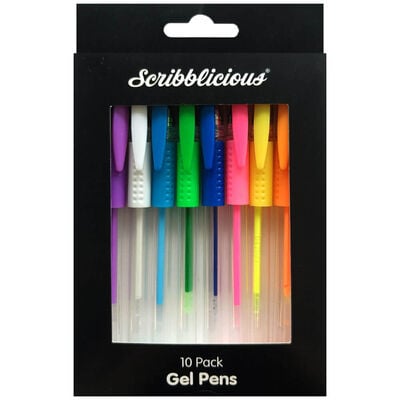 Scribblicious Gel Pens: Pack of 10 image number 1