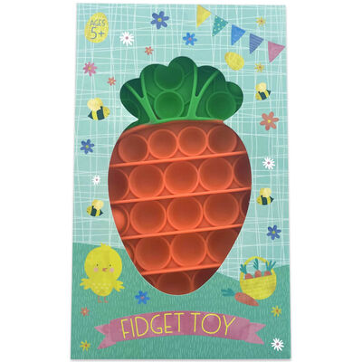 Easter Carrot Push Popper Fidget Toy image number 1