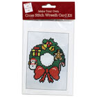 Make Your Own Cross Stitch Card Kit: Wreath image number 1