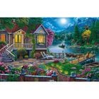 House by the Moonlit Lake 1000 Piece Jigsaw Puzzle image number 2