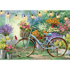 Bicycle At The Flower Market 500 Piece Jigsaw Puzzle image number 2