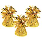Gold Tinsel Balloon Weights: Pack of 3 image number 1