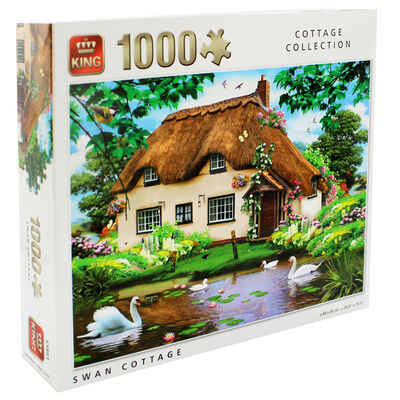 Swan Cottage 1000 Piece Jigsaw Puzzle image number 1