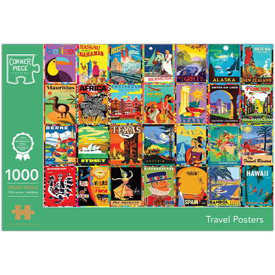 Travel Posters 1000 Piece Jigsaw Puzzle image number 1