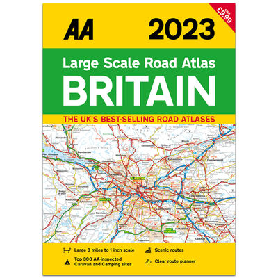 AA 2023 Large Scale Road Atlas Britain image number 1