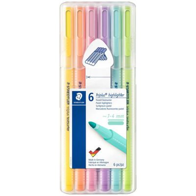 Staedtler Triplus Textsurfer Pastel Highlighters: Pack of 6 image number 1
