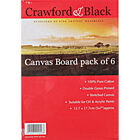 Crawford & Black Canvas Boards 7 x 5 inches: Pack of 6 image number 1