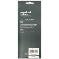 Crawford & Black Calligraphy Set: 8 Piece Set