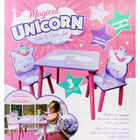 Magical Unicorn Wooden Table and Chairs Set image number 3