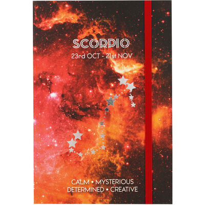 Zodiac Collection Scorpio Lined Notebook image number 1