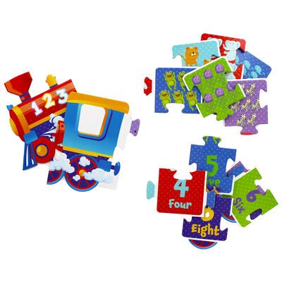 Learn Your 123s 26 Piece Jumbo Train Jigsaw Puzzle image number 3