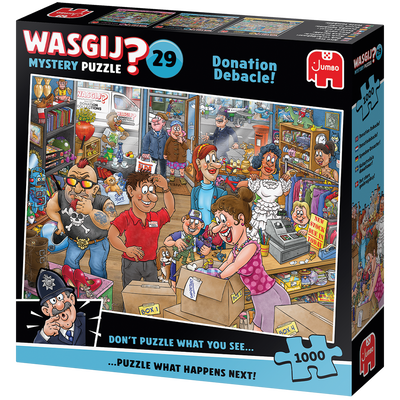 Wasgij Mystery 29 - Donation Debacle! 1000 Piece Jigsaw Puzzle image number 3
