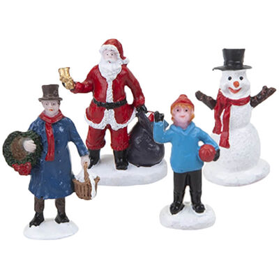 Resin Christmas Character Figurines: Pack of 4 image number 1