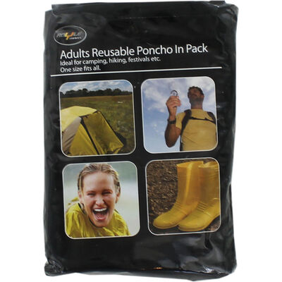 Adults Reusable Poncho: Assorted image number 1